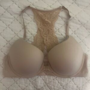 Victoria secret, front clasp push-up bra with cross back